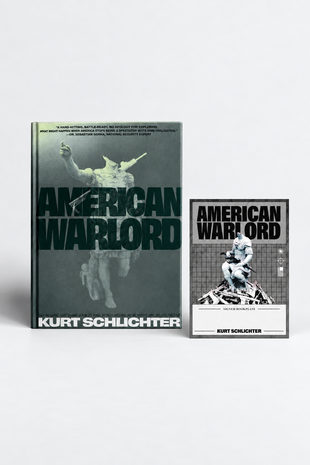 American Warlord by Kurt Schlichter hardcover with custom signed bookplate