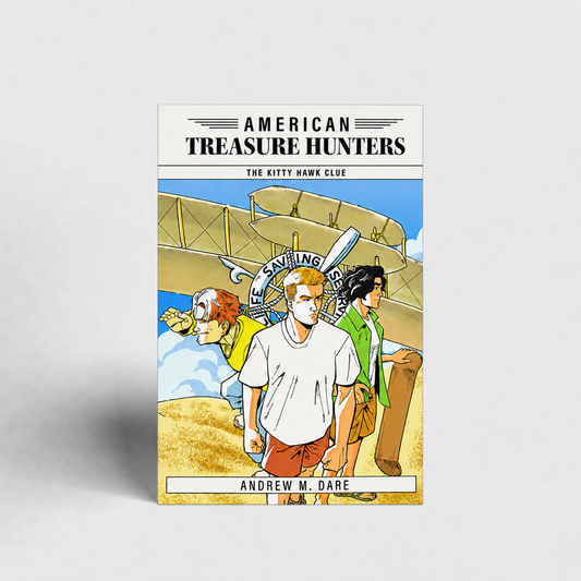 The Kitty Hawk Clue by Andrew M. Dare hardcover product mockup