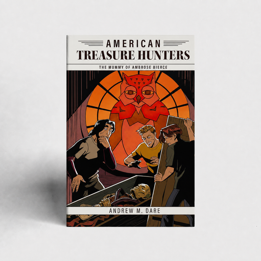 The Mummy of Ambrose Bierce by Andrew M. Dare hardcover product mockup