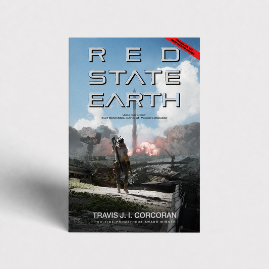 Red State Earth by Travis J. I. Corcoran hardcover product mockup