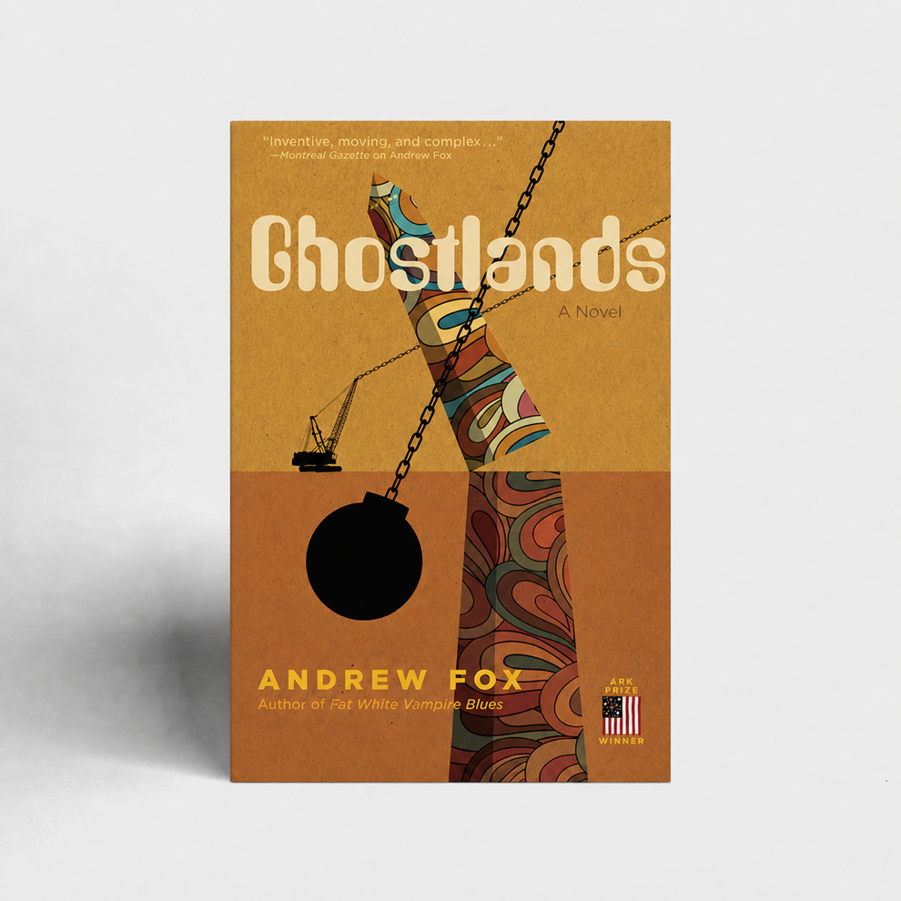 Ghostlands by Andrew Fox — hardcover product mockup